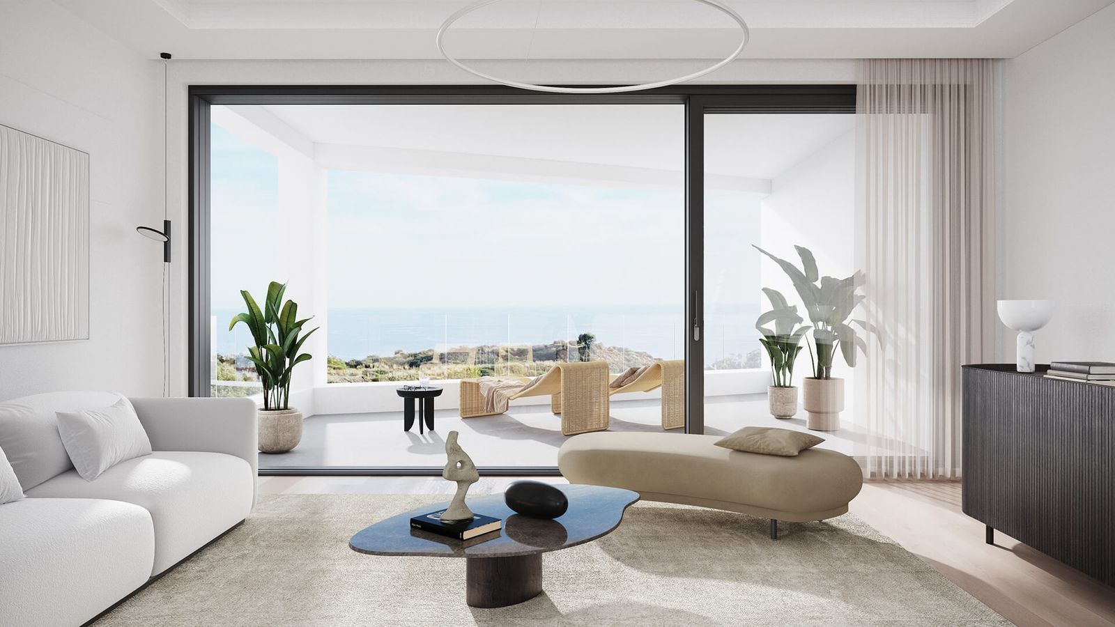 02 modern living room ocean view