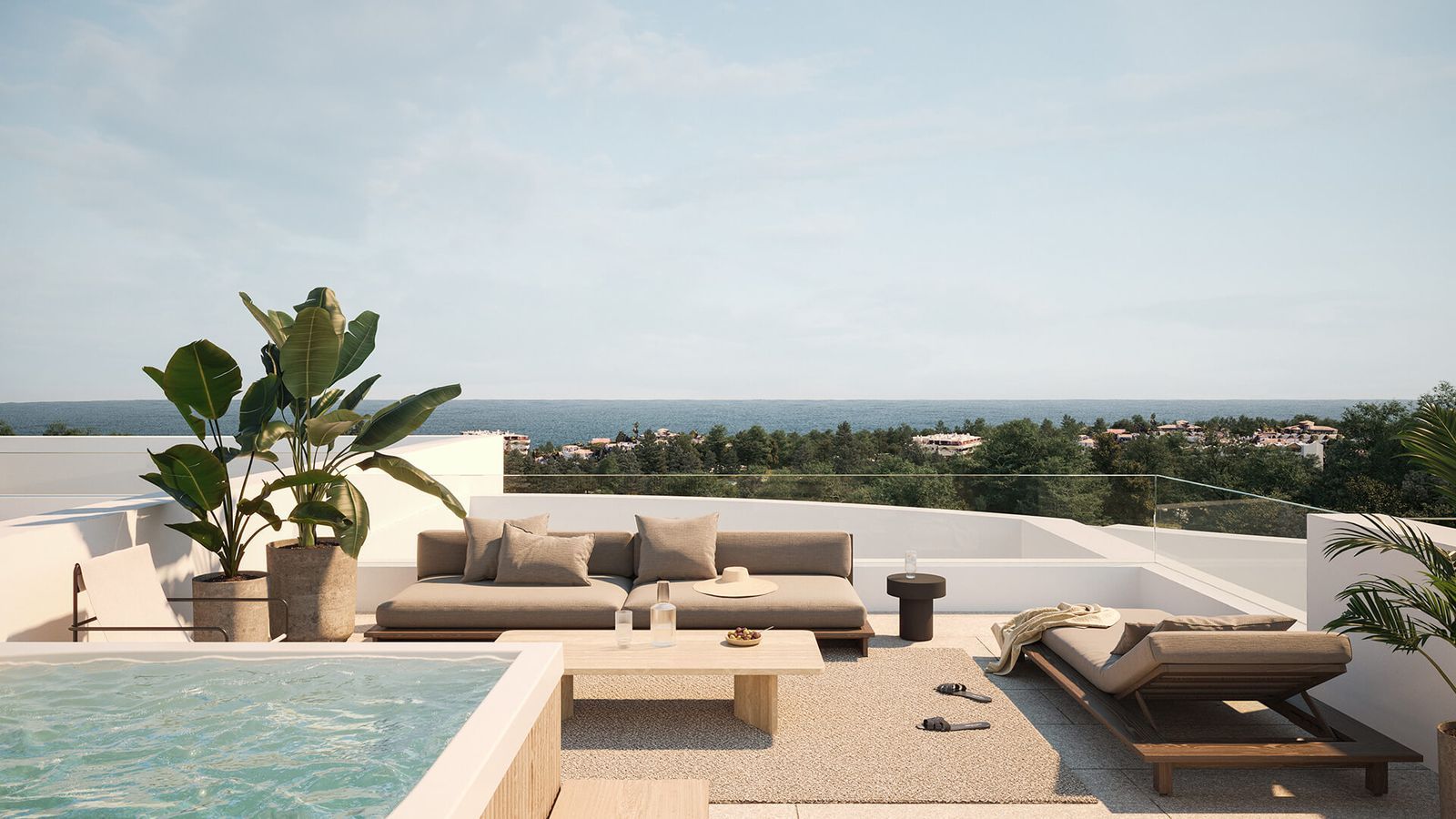 05 modern outdoor lounge pool view